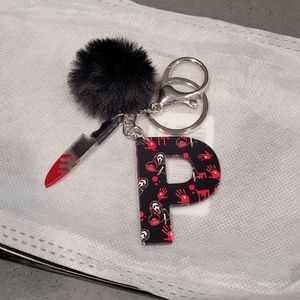 Ghostface Letter Keychain Set